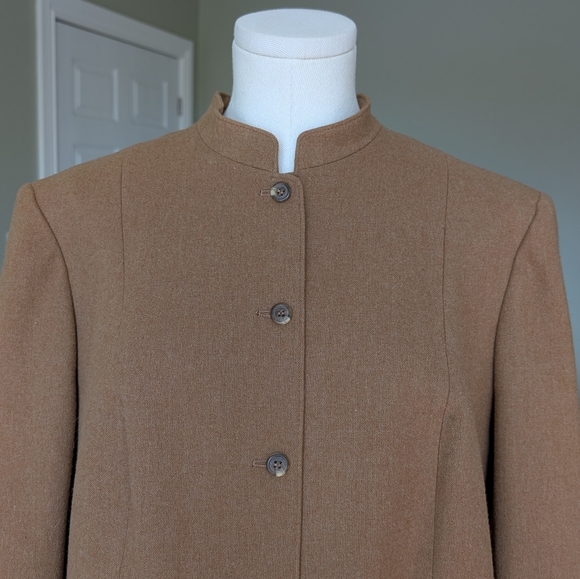 Vintage Pendleton Women's Camel Brown Wool Jacket Blazer Made In USA - Picture 3 of 16